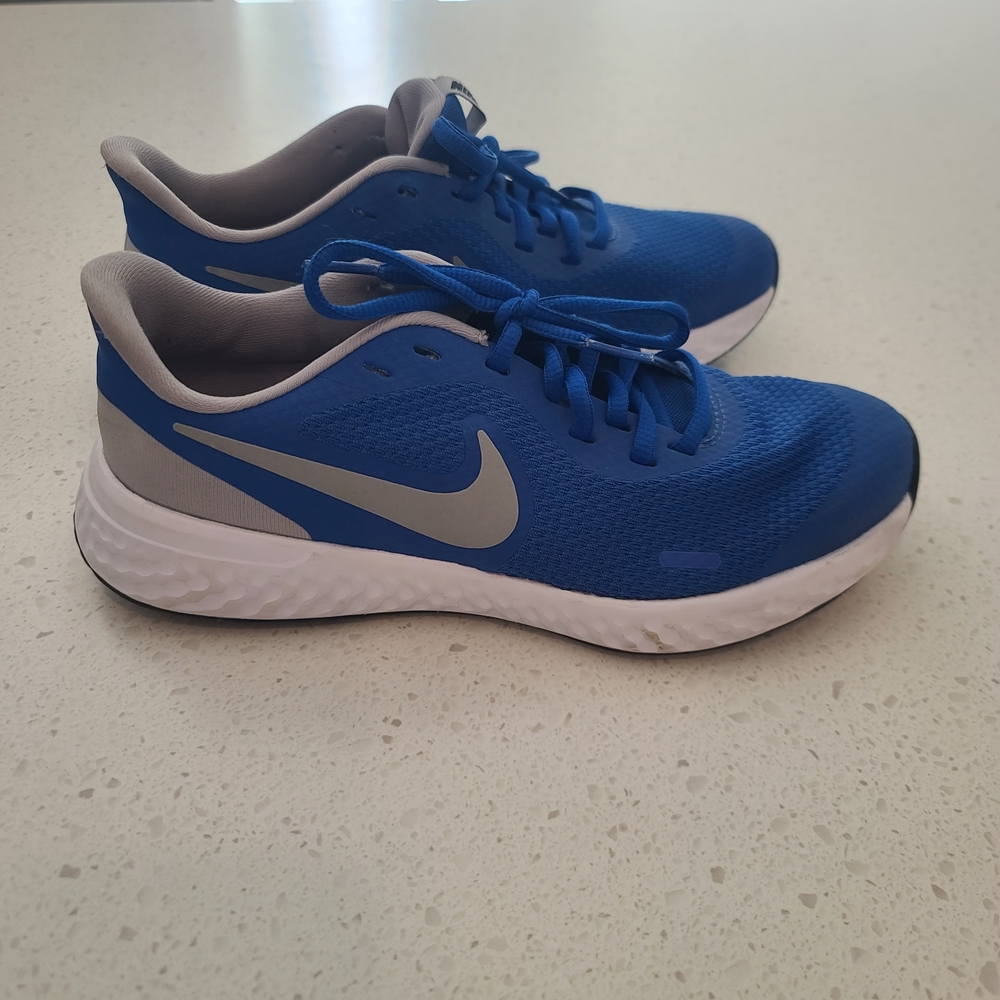 Nike Blue and Gray Running Shoes - Picture 3 of 6